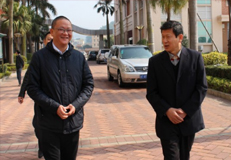 市人力资源和社会保障局领导一行到我校调研